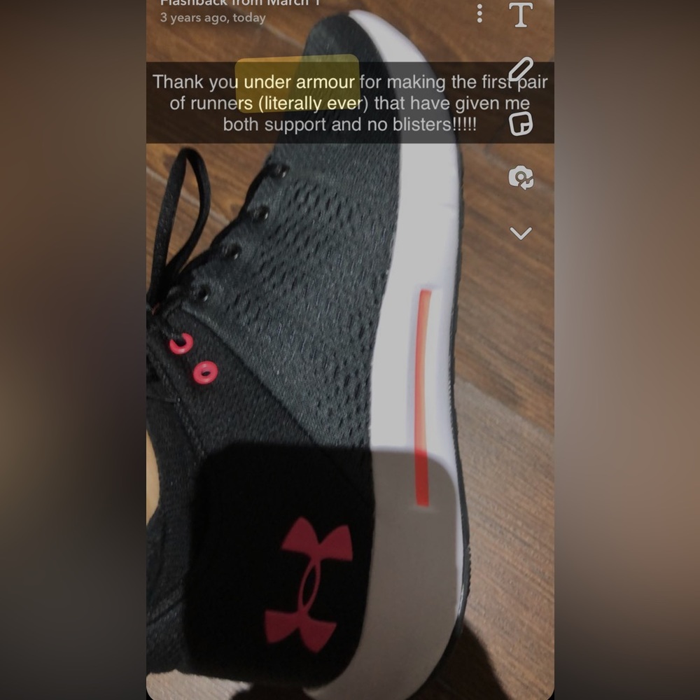 ISO under armour black cross trainers size 10